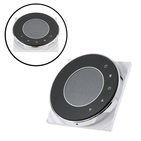 

smart home control 1pc 3a professional digital programmable touch thermostat for water heating system (black)