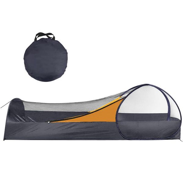 

tents and shelters 1 person outdoor camping backpack travel tent anti-mosquito, anti-ultraviolet rain super light quick opening beach pavili