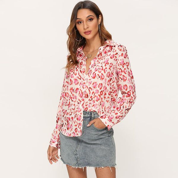 

women's blouses & shirts 40 casual women and 2021 autumn spring long sleeve print blouse vintage loose ladies fashion holiday, White