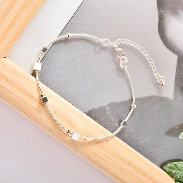 

2021 new korean fashion square adjustable women's bracelet, party gifts fashion jewelry shangzhihua, Black