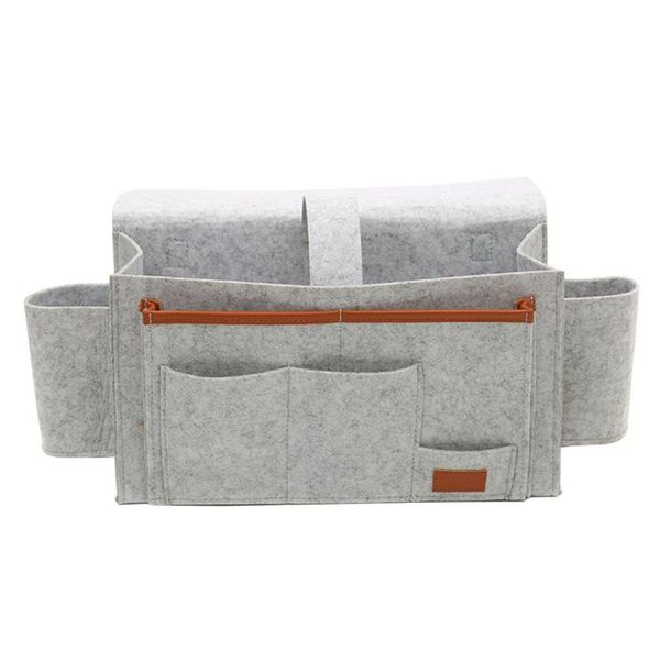 

storage bags large felt bedside heavy duty buckles hanging for bed rails dorms bunk beds book phone remote dorm room accessories
