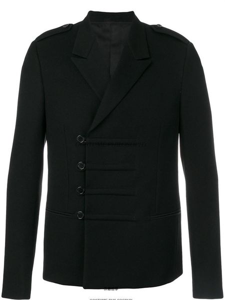 

men's suits & blazers s-6xl spring fashion personalized large size customizatio slim double-breasted suit jacket, White;black