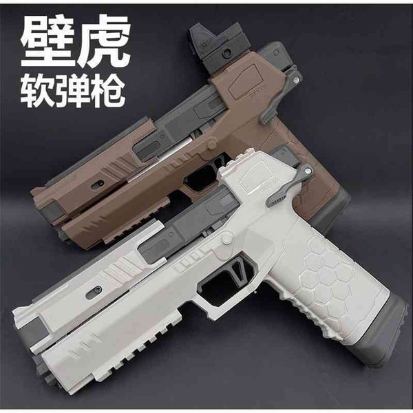 

joy of the child gecko soft bullet gunner pulls down clip launcher simulation sucker egg boy toy gun