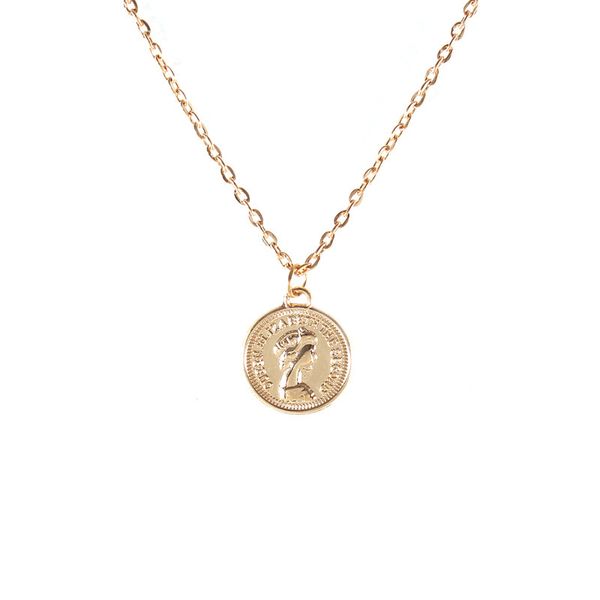 

factory wholesale new head coin necklace party gift
