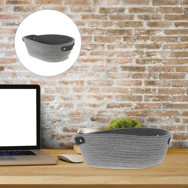 

storage baskets 1 pc decorative basket book multipurpose bonsai (s, grey)