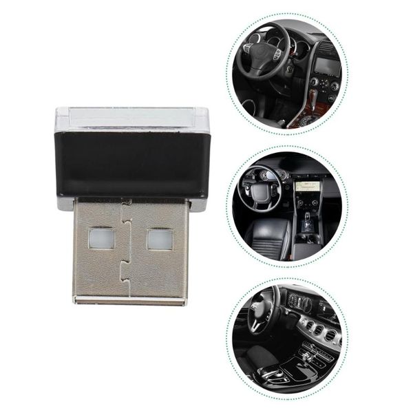 

interior&external lights 7pcs led car interior lamp usb atmosphere light automobile decorative