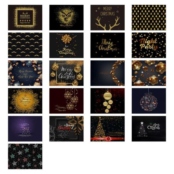 

4pcs christmas holiday placemats christmas black gold snowflake non slip heat-resistant washable table place single-sided printe