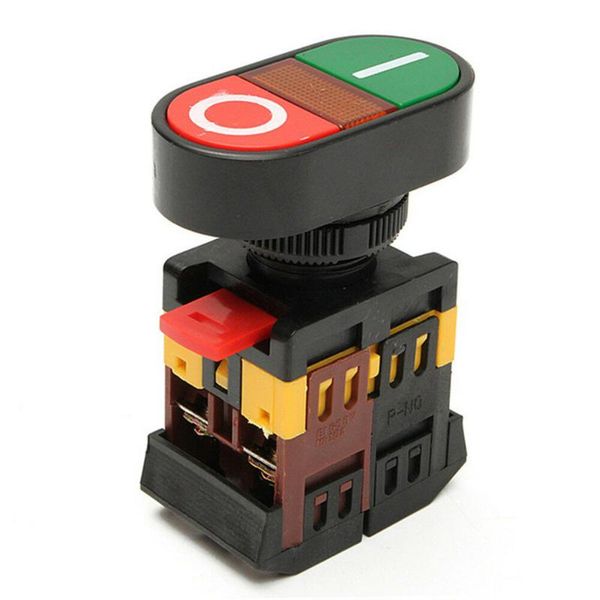 

smart home control p188 22mm/25mm24v 36v 220v ac on/off start s1 no nc 2 buttons apbb-22n momentary double head push button switch with