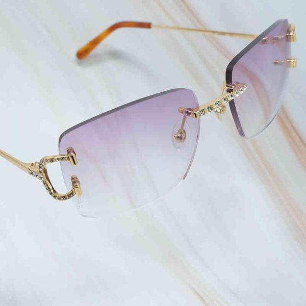 

2022 factory wholesale zonnebril heren iced out vintage carter diamond sunglass draad strass shades voor vrouwen luxe lentes de sol mujer, White;black