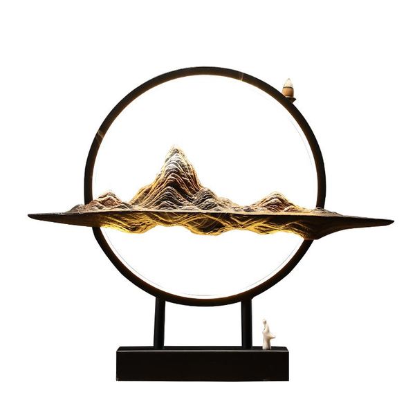 

backflow incense burner smoke waterfall insence candle holder living room charcoal queimador de incenso home decor ab50ib fragrance lamps