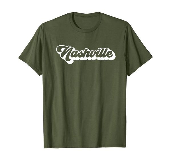 

men's t-shirts retro styled nashville t-shirt, White;black