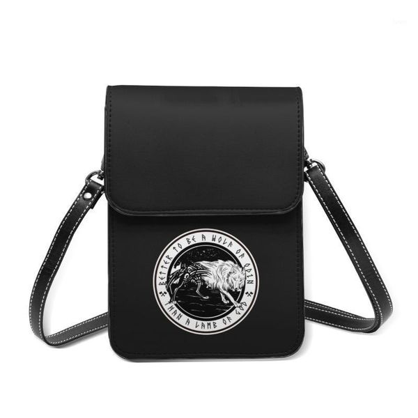 

evening bags teen wolf shoulder bag streetwear woman mobile phone gift retro leather