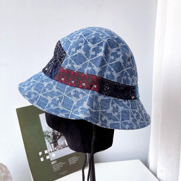 

beanies japanese designer color block bucket hat