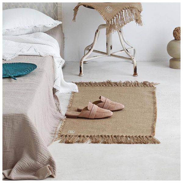 

carpets jute rug area rugs macrame table runner tables cloth decoration carpet with tassels badroom floor mats nordic chic room decor