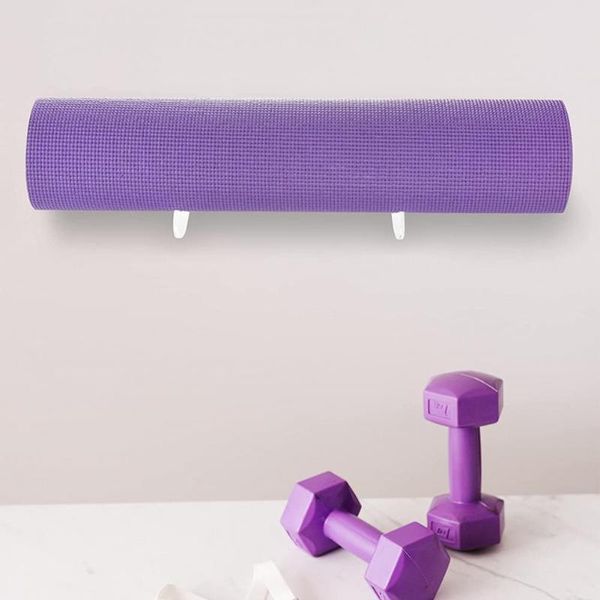 

yoga mats 1 set foam roller rack sturdy construction practical burr pad organizer hanger decor