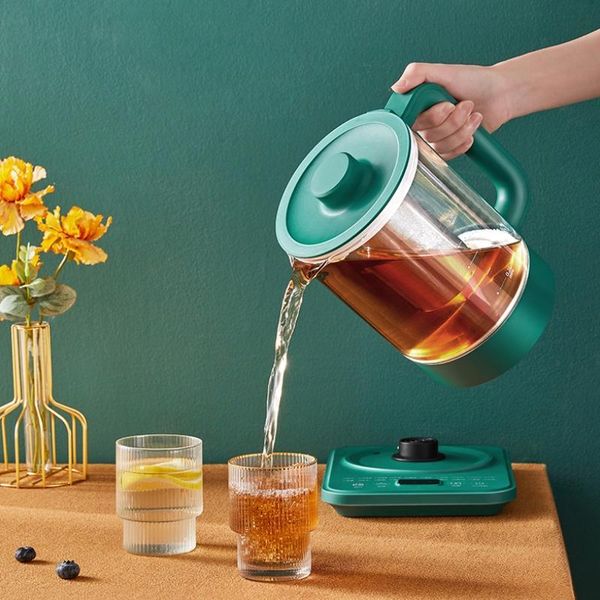 

electric kettles smart kettle heat resistant glass teapot with stainless steel infuser heated container pot good clear filter basket