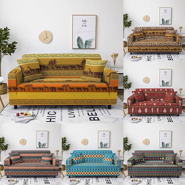 

chair covers african ethnic sofa cover set elastic couch for living room sectional corner bohemia towel 1/2/3/4-seater