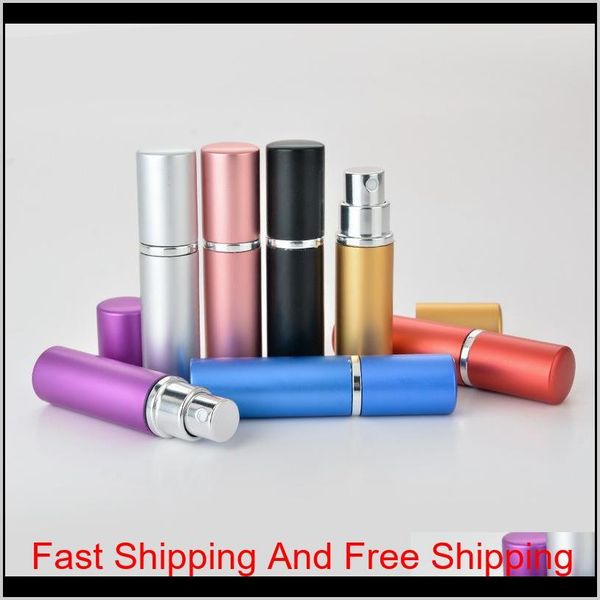

aluminium perfume bottle 5 ml portable refillable glass perfume bottle aluminum sprayer empty cosmetic vial perf qylnpv lipper
