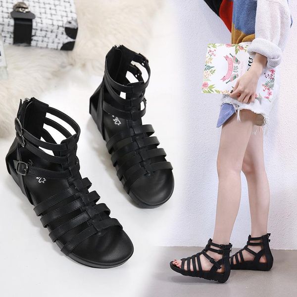 

comfortable black 2021 open-toed sandals women's small shoes