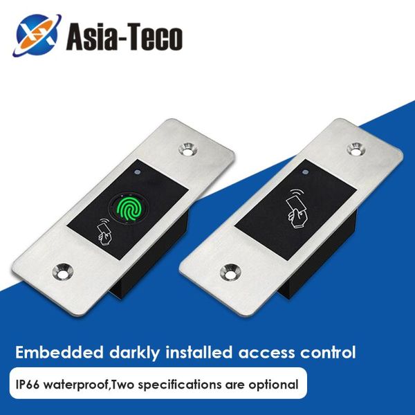 

rfid reader keyless door opener metal access control scanner 800 users mini ip66 waterproof embedded fingerprint reader