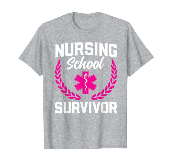 

funny nurse nursing school graduation womens gift shirt, White;black
