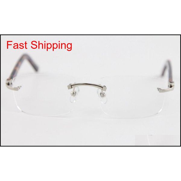 

rimless fashion new business design men gold silver clear lens 8200757 purple plank eyeglasses qylldn homebag, Blue