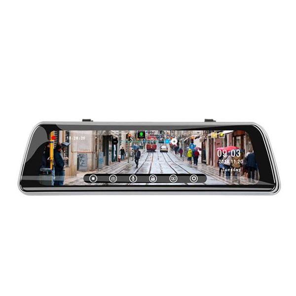 

car rear view cameras& parking sensors s2 10 inch dual camera auto recorder gps logger dash dvr motion detection video