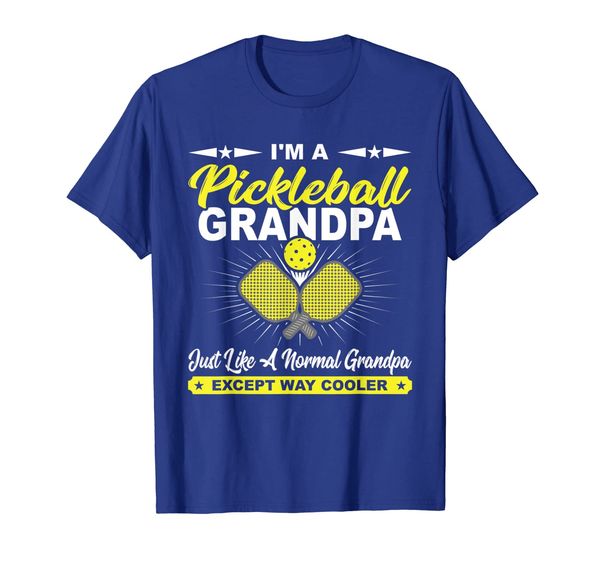 

Funny Pickleball Grandpa Pickleball Player Gift T-Shirt, White;black