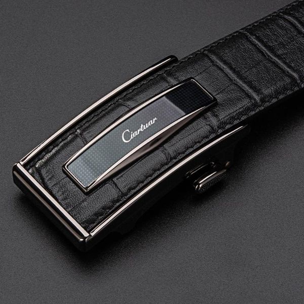 

belts ciartuar leder gÃ¼rtel automatische schnalle fÃ¼r mÃ¤nner aus echtem taille mens luxus designer hohe qualitÃ¤t, Black;brown