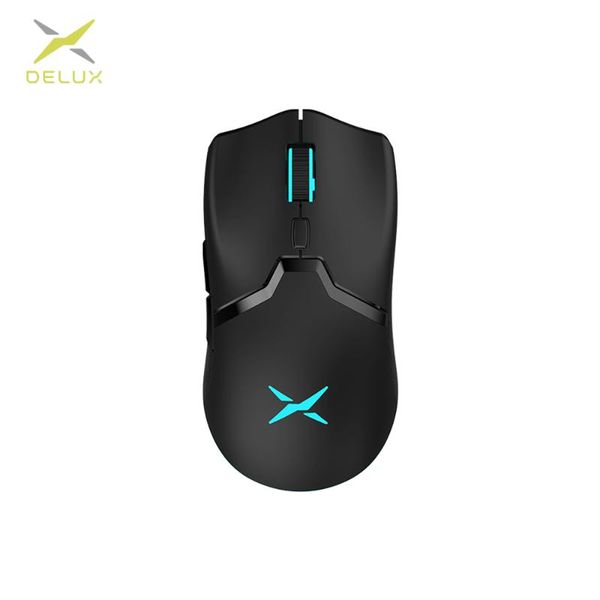 

mice delux m800bu ultra-light pmw3389 16000dpi wired gaming mouse 58g rgb 6 buttons fully programmable ergonomic for pc gamer