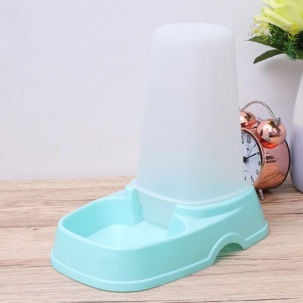 

dog bowls & feeders automatic pet feeder dispenser cat supplies (sky blue)