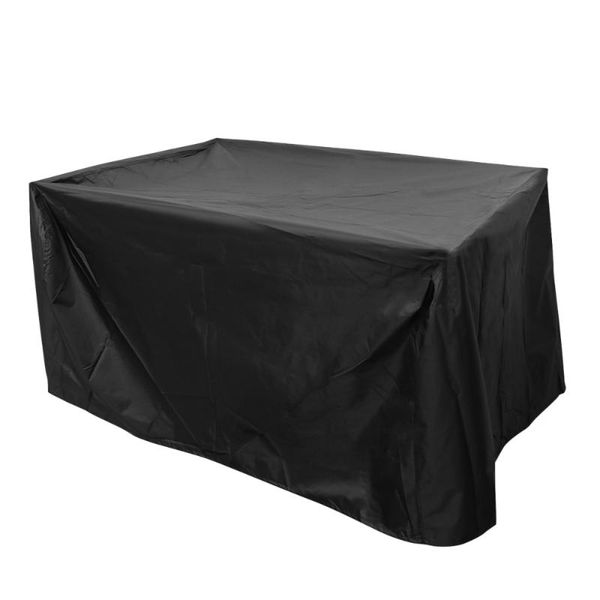 

waterproof dustproof furniture cover patio outdoor table and chair cover (black)