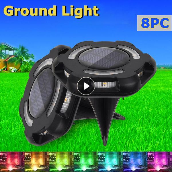 

lawn lamps outdoor solar led ground light garden pathway waterproof underground lamp patio deck yard landscape decoration