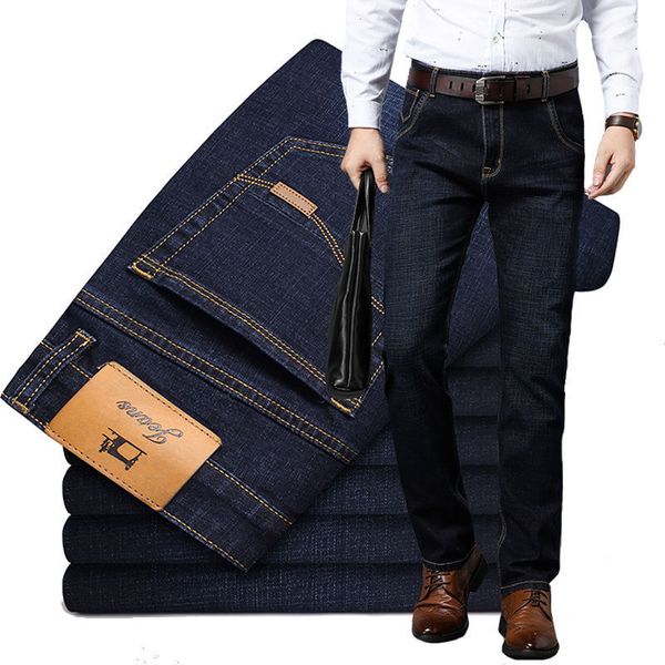 

spring brem released-fitting in a straight line men's strain pants ir45, Blue