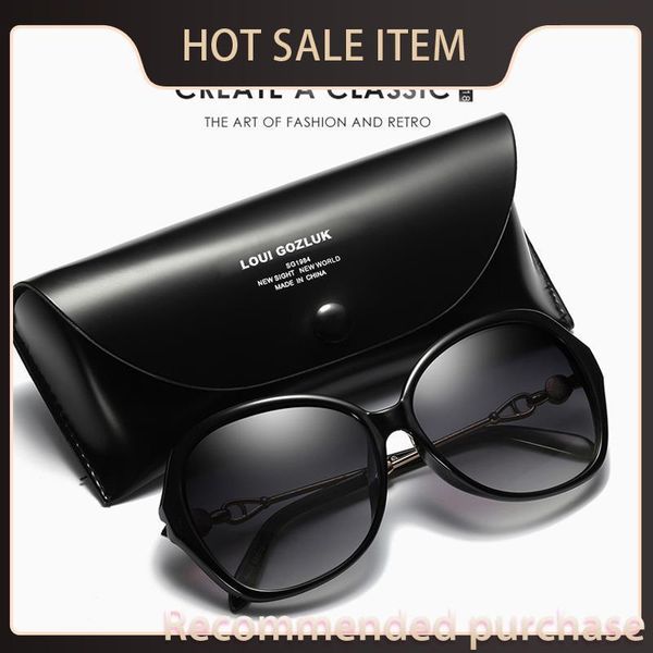 

female eyewear luxury polarized glasses women vintage gradient sun uv400 brand sunglasses oversized design ladies gozluk muagq, White;black
