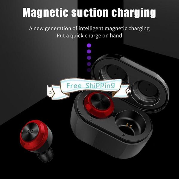 

dhl dt-3 tws bluetooth earphones mini earbuds wireless headphones stereo sound sports headset for cellphone with retail box