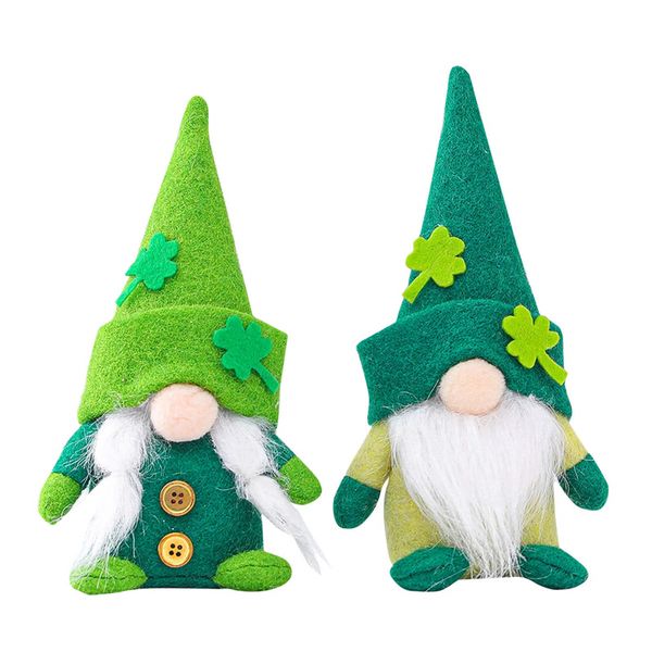 

st.patrick's day gnomes plush doll irish festival ornaments handmake scandinavian tomte home table decoration jk2102xb