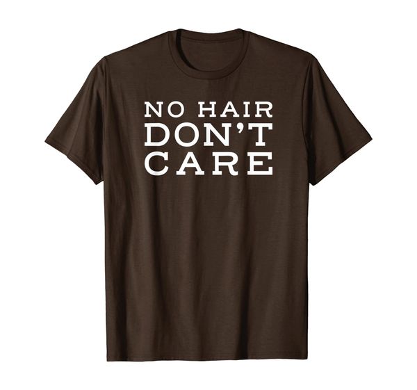 

no hair don't care bald is beautiful t-shirt, White;black
