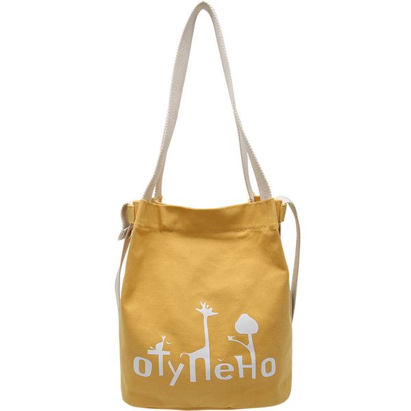 

crossbody bags tor women new fashion cotton canvas bucket shoulder bag for girls large capacity reusable tote shopping bag