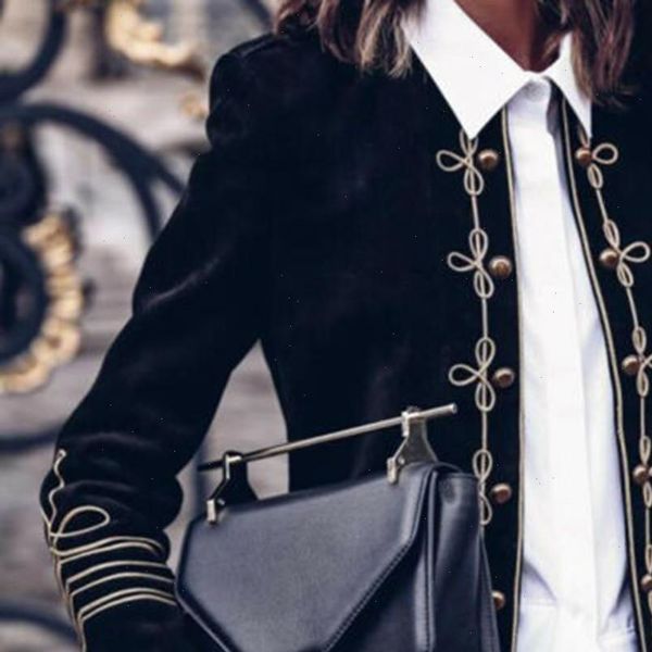 

2021 autumn new women vintage steampunk suit slim ladies wearing formal work suit jacket streetwear women clothes 1111, Black;brown