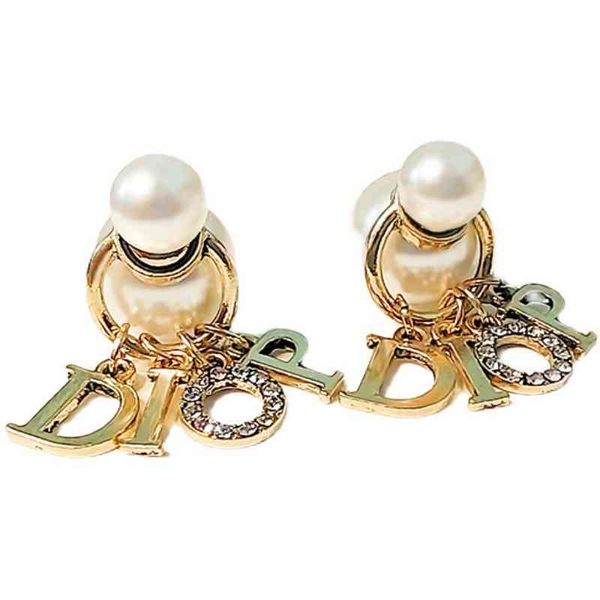 

small pearl earrings fashion simple geometric independent packaging, Silver