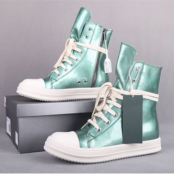 

green ankle boots fashion women's shoes 2023 trend sneaker woman shoe p30e50-17, Black