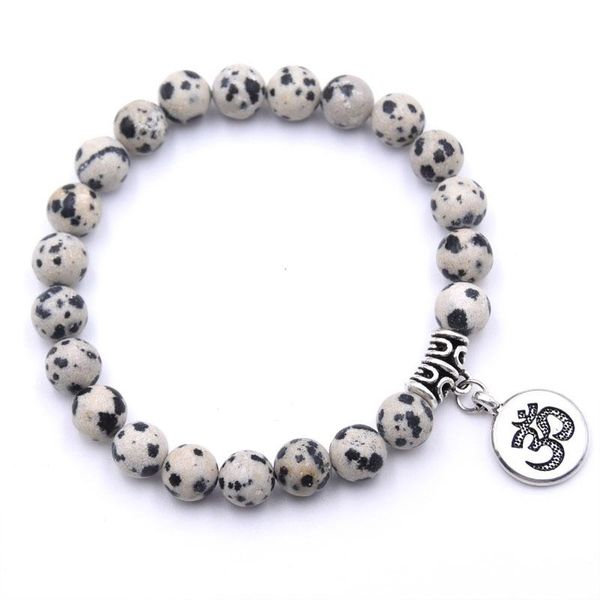 

charm bracelets 1pcs 8mm matte frosted beads with lotus om buddha yoga bracelet lovers jewelry gift for boys, Golden;silver