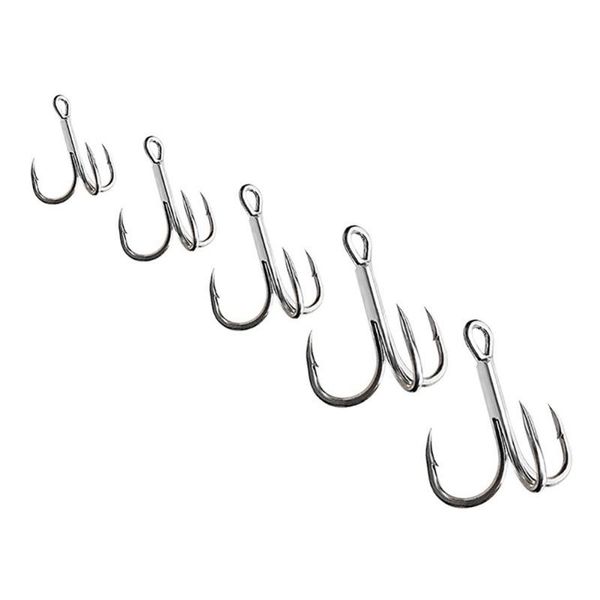 

60pcs 2#4#6#8#10# high carbon steel triple hook reinforced outdoor fishing tools
