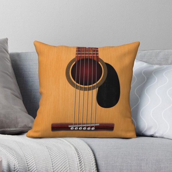 

pillow case acoustic guitar square pillowcase polyester linen velvet pattern zip decorative throw home cushion cover