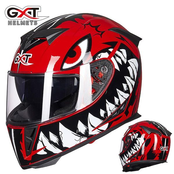 

motorcycle helmets gxt genuine full face winter warm double visor racing helmet casco modular moto motorbike capacete