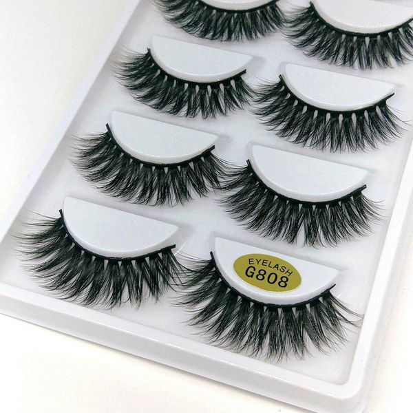 

false eyelashes 3d faux mink lashes soft wispy natural long eye reusable
