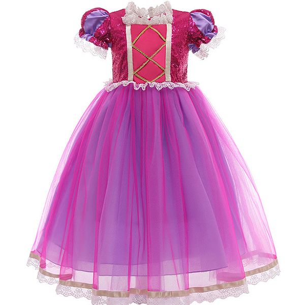 

2021 new meninas de manga curta princesa vestido trajes desempenho estilo longo para crianas presente festa rifq, Red;yellow
