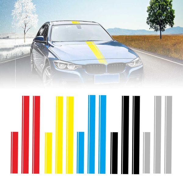 Nuovo adesivo per auto Garland Universal Stripe Adesivo per corpo modificato Adesivo per copertura della macchina Adesivo per decalcomanie a strisce modificate Decorazione per nave auto