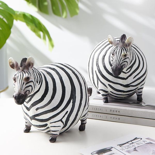

decorative objects & figurines zebra statue animal figurine creativity style nordic home decor accessories office decoration gift